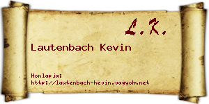 Lautenbach Kevin névjegykártya